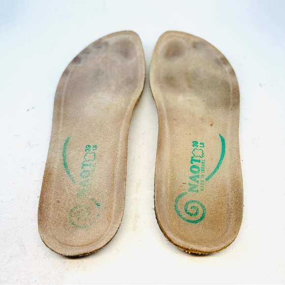 Naot Brown Matai Swirl Adjustable Flat Mary Janes, size 39 8 - Picture 6 of 11